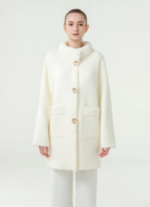 Women's Fur Coat Exclusive Design - White 