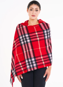 Cashmere Scarf DC Classic Red Oversized Wrap