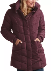 MAROON PUFFY JACKET