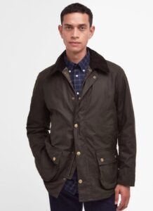 Ashby Waxed Cotton Field Jacket, Olive 