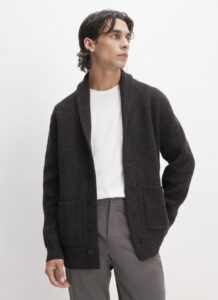 The Felted Merino Shawl Collar Cardigan 