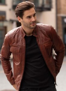 Leather Jacket Tan : Edinburgh 