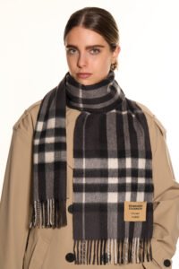A young woman and her mother both wearing Lucchi Italy scarves, showcasing timeless fashion across generations.