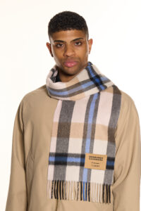 A multi-cultural, unique Edinburgh Lambswool heritage scarf.