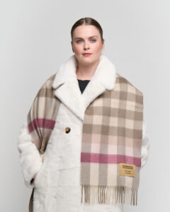 Iconic Scottish tartan scarves